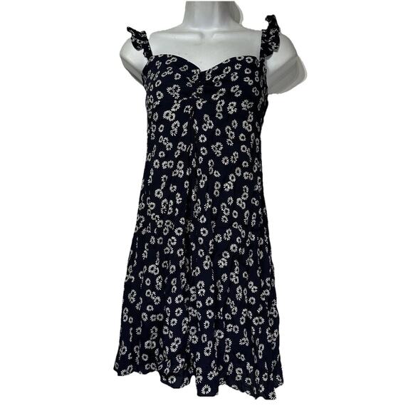 flynn skye floral ruffle sleeve sweetheart neck dress Size S - Picture 1 of 4